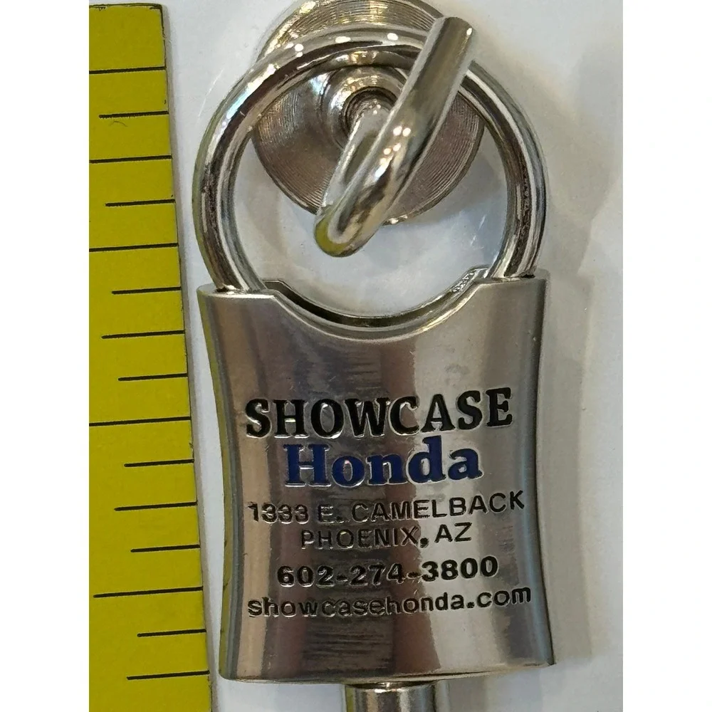 Honda Silver Metal Keychain Quick Release Swivel Showcase Honda Phoenix AZ